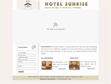 Tablet Screenshot of hotelsunrisejodhpur.com